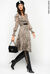 Animal polka dot pattern jacquard dress