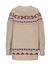 Maglia jacquard con frange tricot