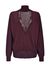 Cashmere blend pullover with lace