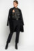 Reversible boiled wool coat