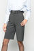 Shorts with herringbone pattern