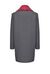 Cappotto in panno con revers in ecopelliccia