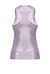 Tank top in viscosa a coste laminata