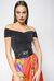 Top off-shoulders in jersey cupro