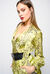 Blusa in twill stampa snake