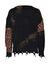 Animal pattern jacquard pullover