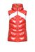 Gilet in tela glossy con bande logate