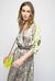 Abito in twill stampa snake