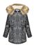 Parka in gabardina con cristalli