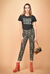 T-shirt in jersey vintage multi logo