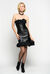 Leather look dress