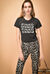 T-shirt in jersey vintage multi logo