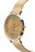 Orologio con maglia metallica a coste gold