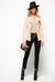 Stretch crepe de chine blazer