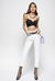Pantaloni straight-fit in bull di cotone