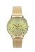 Orologio con maglia metallica a coste gold
