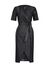 Leather look wraparound dress