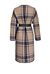 Cappotto check con frange