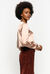 Stretch satin blouse