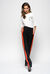 Cotton jersey T-shirt with rhinestones and glitter