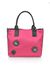 Satin backpack with jewel appliqués