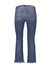 Jeans cropped in denim comfort con bordo sfrangiato
