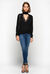 Cashmere blend pullover with lace