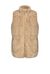 Gilet effetto pelliccia e borchie