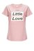 T-shirt lettering in jersey di cotone