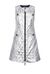Quilted metallic dress