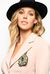 Stretch crepe de chine blazer
