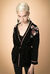 Giacca a kimono in velluto con ricami