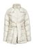 Glossy duvet coat with belt