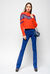 Pullover in maglia di cotone con pizzo