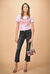 T-shirt in jersey vintage multi logo