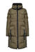 Long technical quilted coat