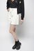 Minigonna in pelle e cotone