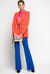 Pantaloni flare in tessuto tecnico