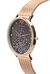 Orologio con maglia metallica a coste gold