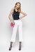 Pantaloni cropped in bull di cotone