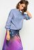 Metallic-effect pullover