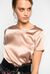 Stretch satin T-shirt