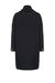 Cappotto in panno con revers a coste