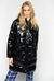 Glossy quilted coat