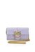 Leather wallet with shoulder strap