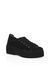 Sneakers flatform di velluto