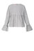 Blusa con stampa bastonetto e scritta western