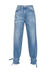Mom-fit jeans with ankle strap effect