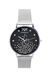 Orologio con maglia metallica a coste silver