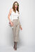 Pantaloni in cotone crêpe disegnato